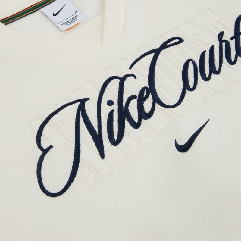 Dámská mikina Nike Court Collection French Terry Crew Neck sail/midnight navy 6