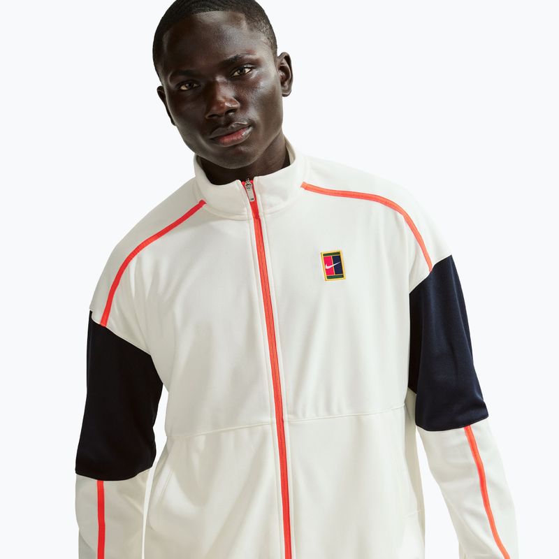 Pánská tenisová mikina Nike Court Heritage sail/turf orange