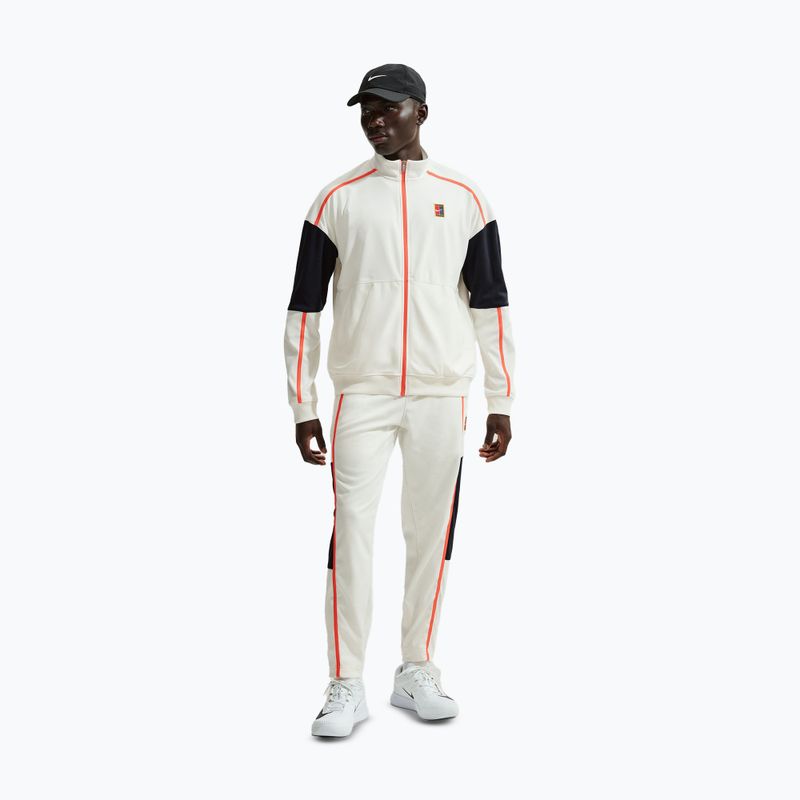 Pánská tenisová mikina Nike Court Heritage sail/turf orange 2