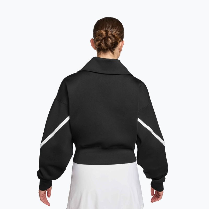 Dámská tenisová mikina Nike Advantage Dri-Fit FZ black/white 2