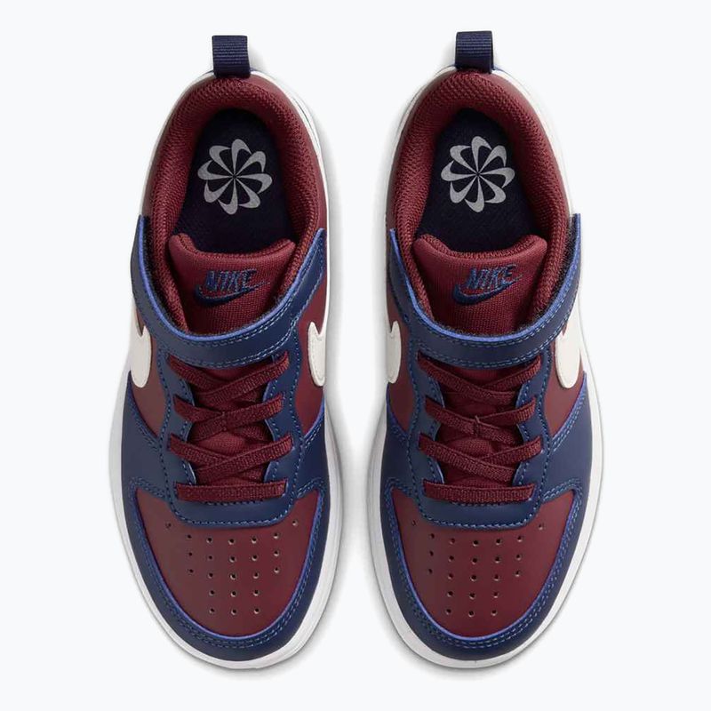 Dětské boty Nike Court Borough Low Recraft  dark team red/soft pearl/midnight navy 10