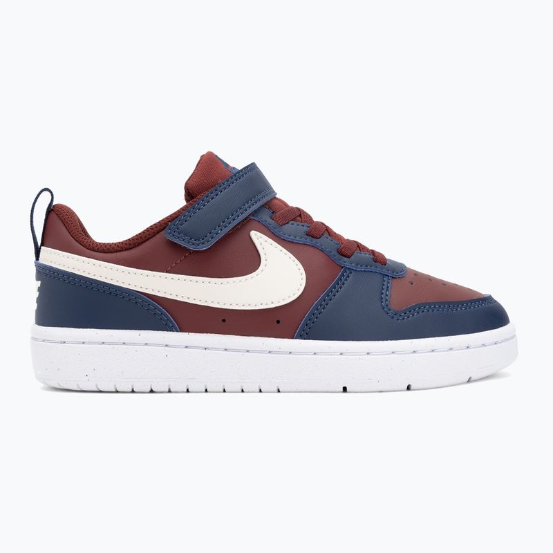 Dětské boty Nike Court Borough Low Recraft  dark team red/soft pearl/midnight navy 2