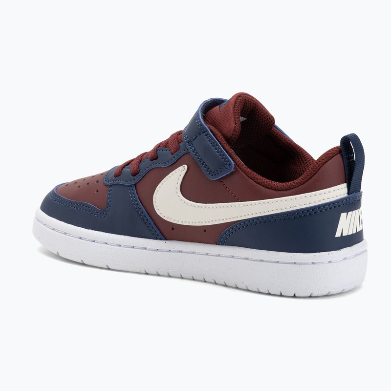 Dětské boty Nike Court Borough Low Recraft  dark team red/soft pearl/midnight navy 3