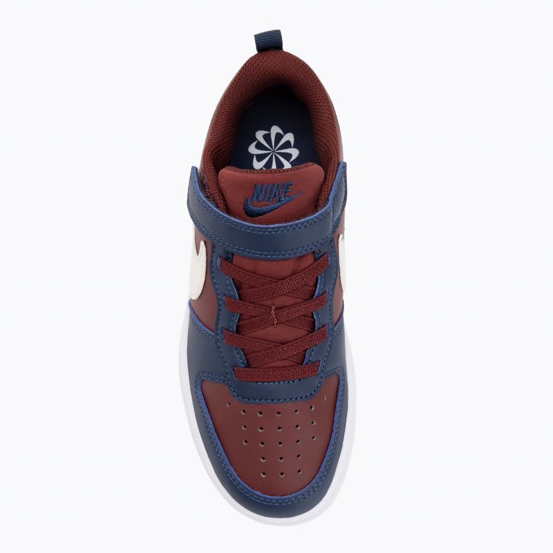 Dětské boty Nike Court Borough Low Recraft  dark team red/soft pearl/midnight navy 5