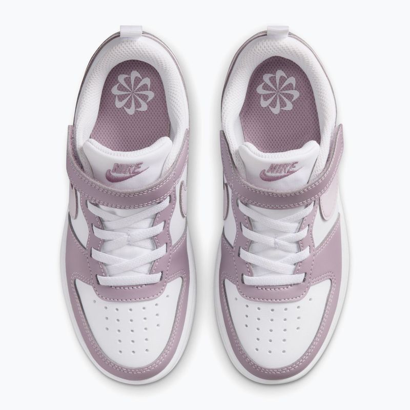 Dětské boty do vody Nike Court Borough Low Recraft white/plum fog/white/venice 4