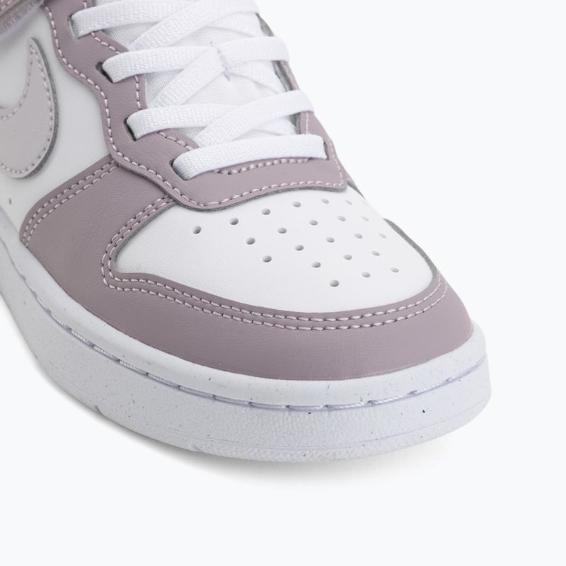 Dětské boty do vody Nike Court Borough Low Recraft white/plum fog/white/venice 7