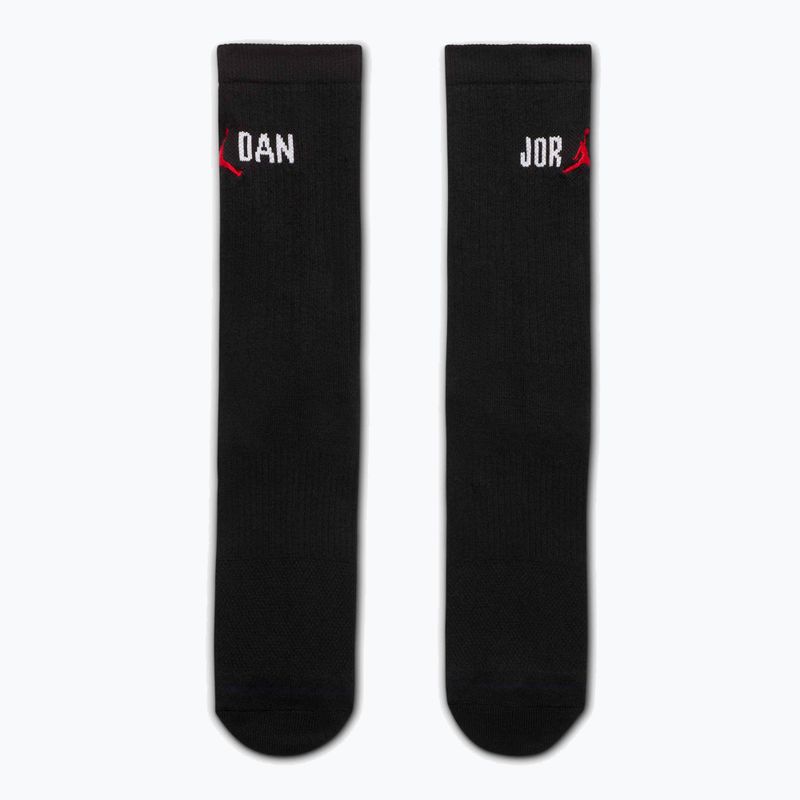 Ponožky Jordan Everyday Crew 1 pár black/white/university red 2