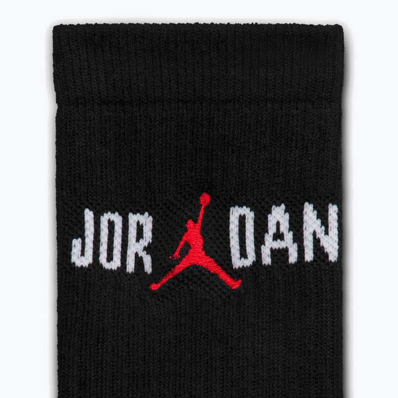 Skarpety  Nike Jordan Everyday Crew 1 para black/white/university red 4