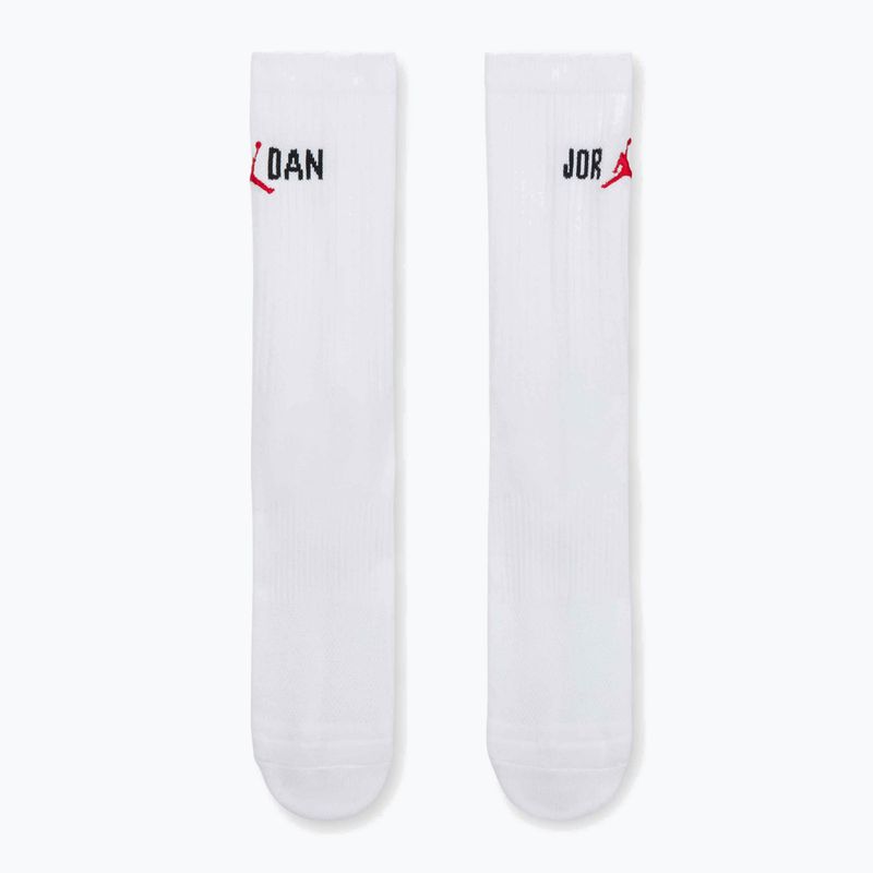 Ponožky Jordan Everyday Crew 1 pair white/black/university red 2