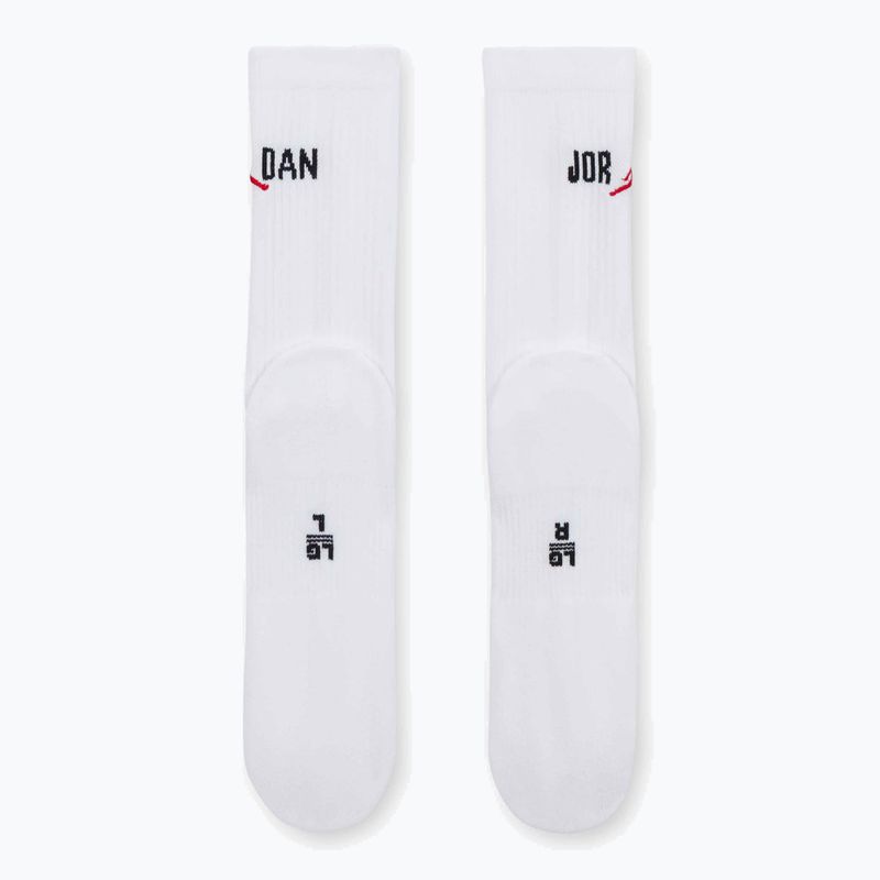 Ponožky Jordan Everyday Crew 1 pair white/black/university red 3