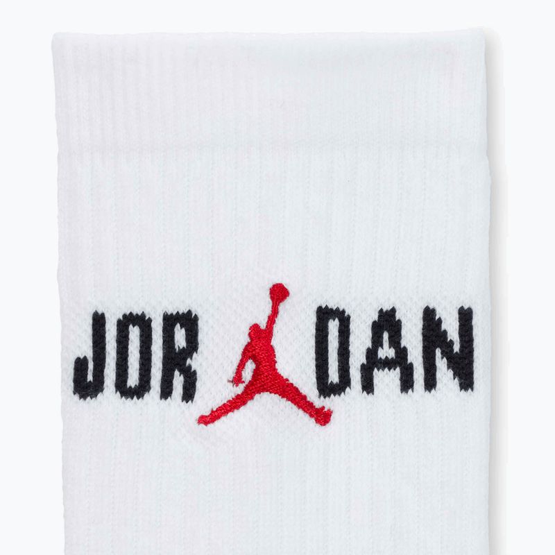 Ponožky Jordan Everyday Crew 1 pair white/black/university red 4