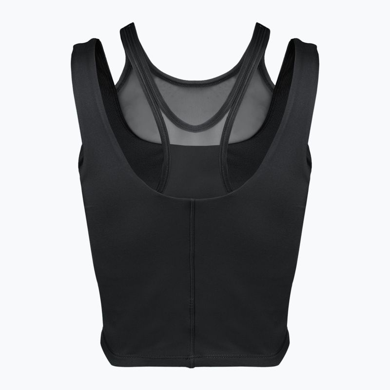 Dámský tréninkový top Nike One Fitted Dri-Fit Cropped Tank black/dark smoke grey 7
