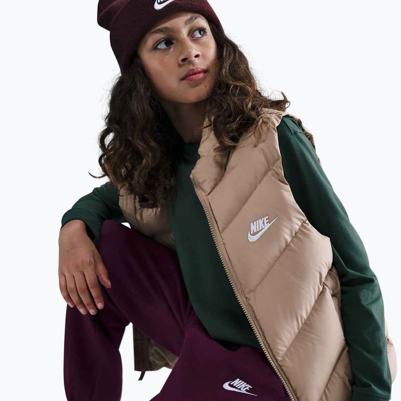 Dětské tepláky Nike Sportswear Club Fleece burgundy/burgundy/white 6