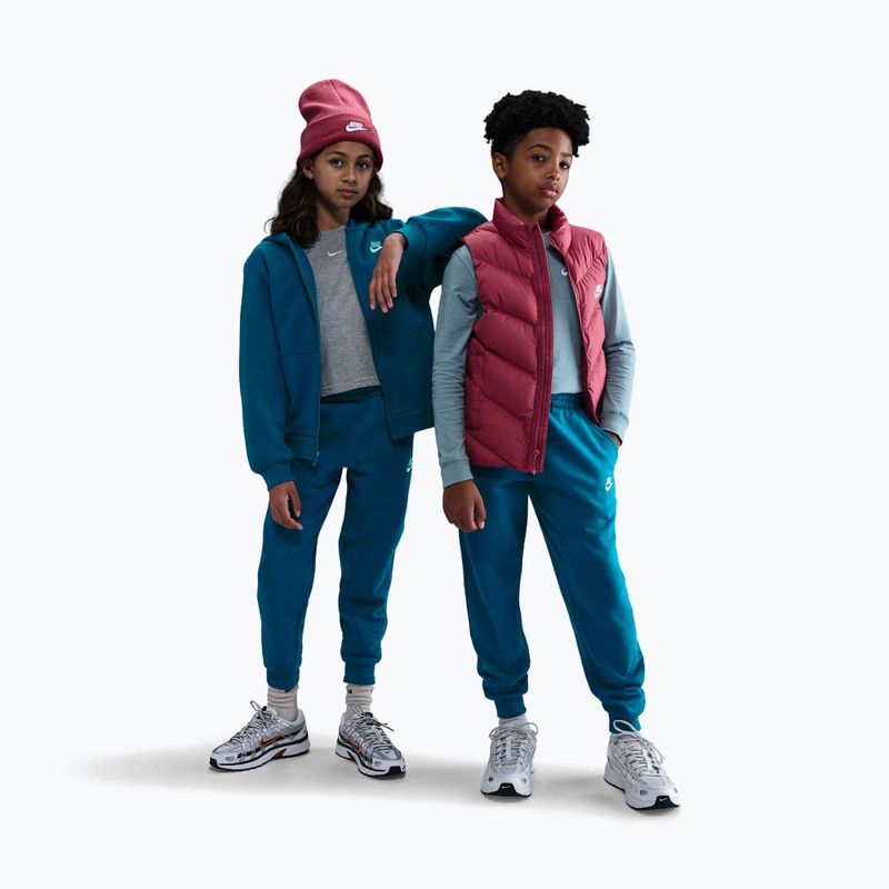 Dětské tepláky Nike Sportswear Club Fleece green abyss/white 8