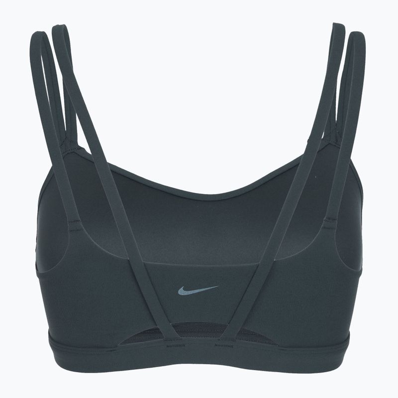 Sportovní podprsenka Nike Zenvy Strappy seaweed/white 7
