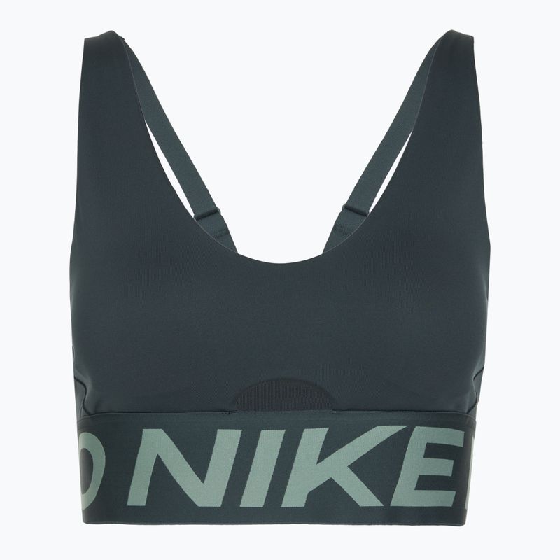 Sportovní podprsenka Nike Pro Indy Plunge seaweed/clay green/white 6