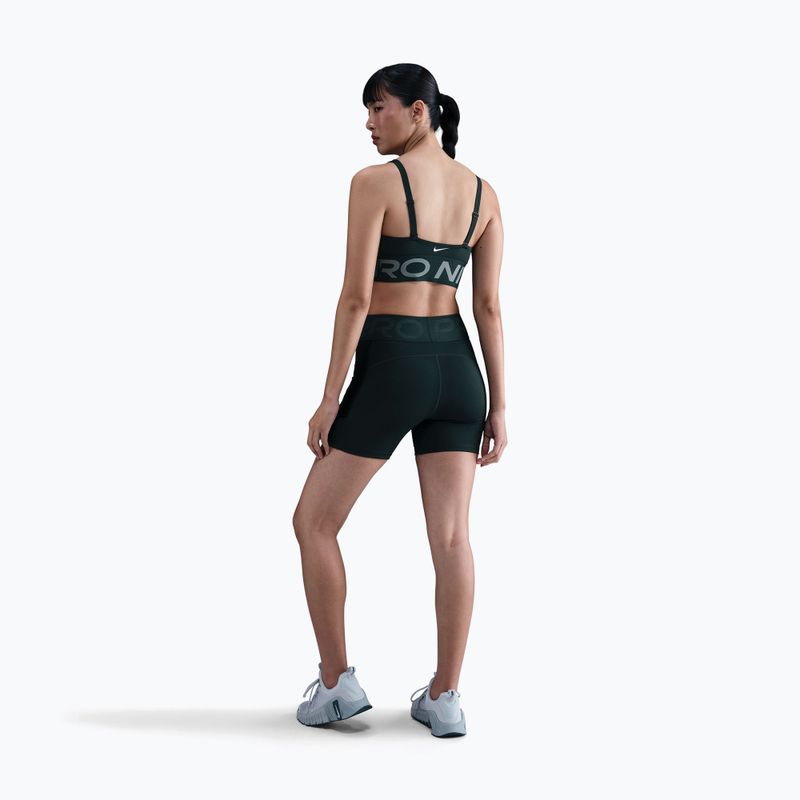 Sportovní podprsenka Nike Pro Indy Plunge seaweed/clay green/white 3