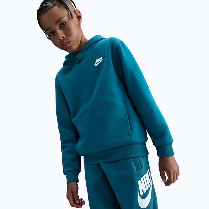 Dětská mikina Nike Sportswear Club Fleece green abyss/white 2