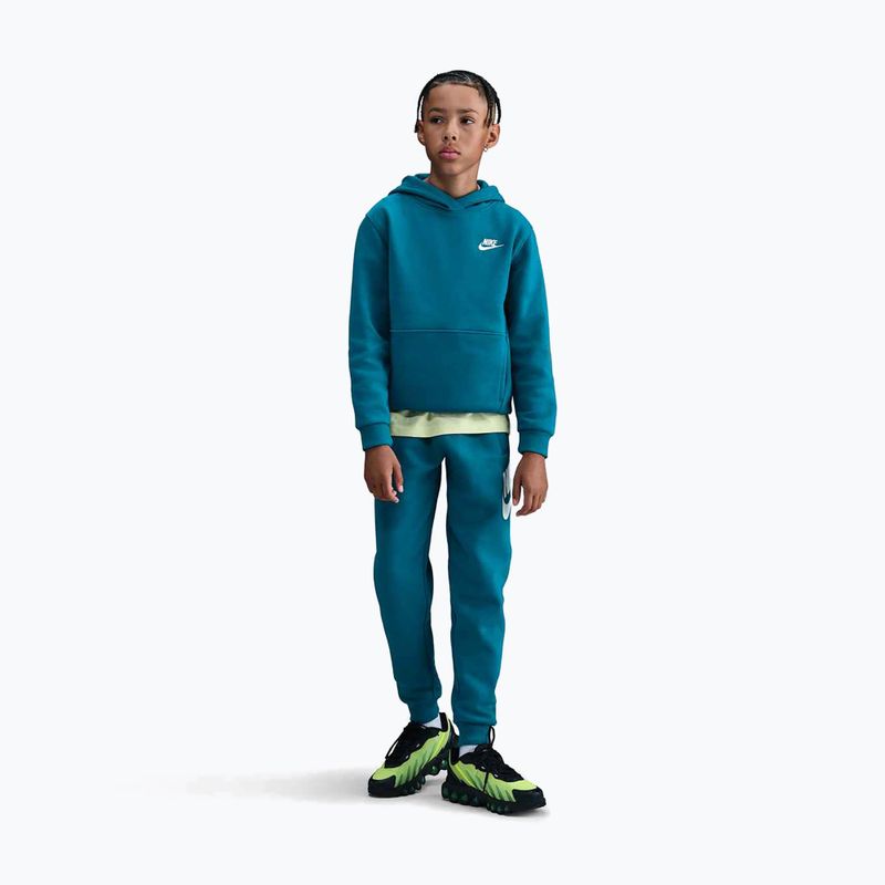Dětská mikina Nike Sportswear Club Fleece green abyss/white 4