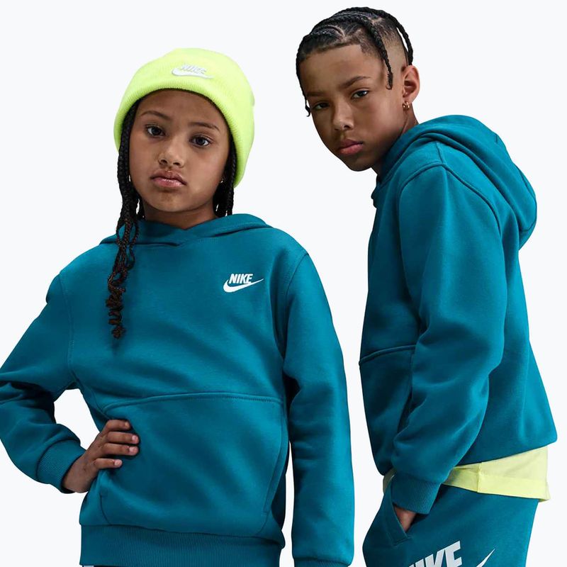 Dětská mikina Nike Sportswear Club Fleece green abyss/white 6