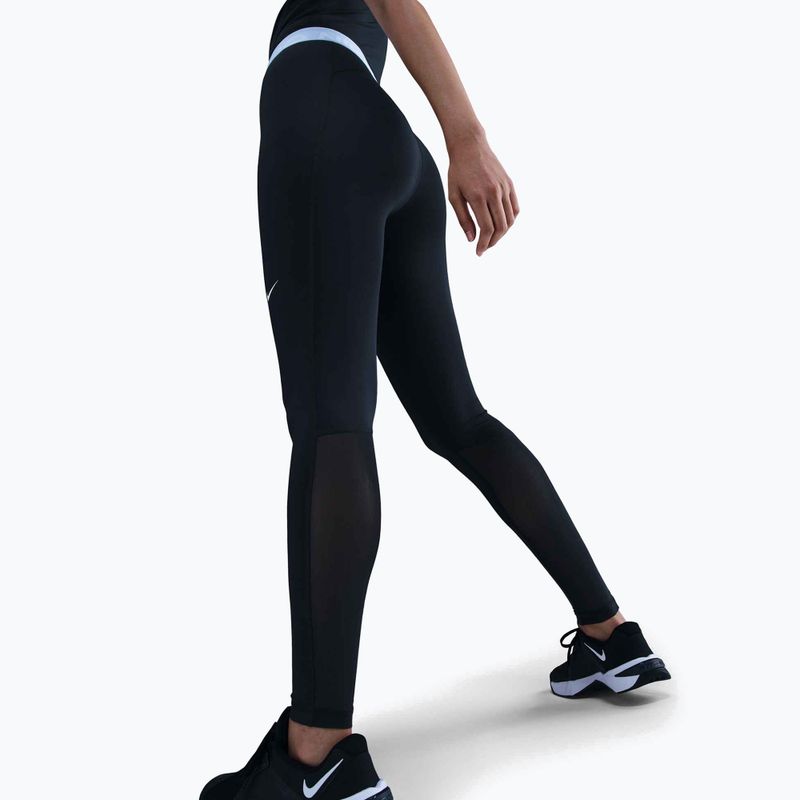 Dámské legíny Nike Pro 365 Tight black/celestine blue/white 4