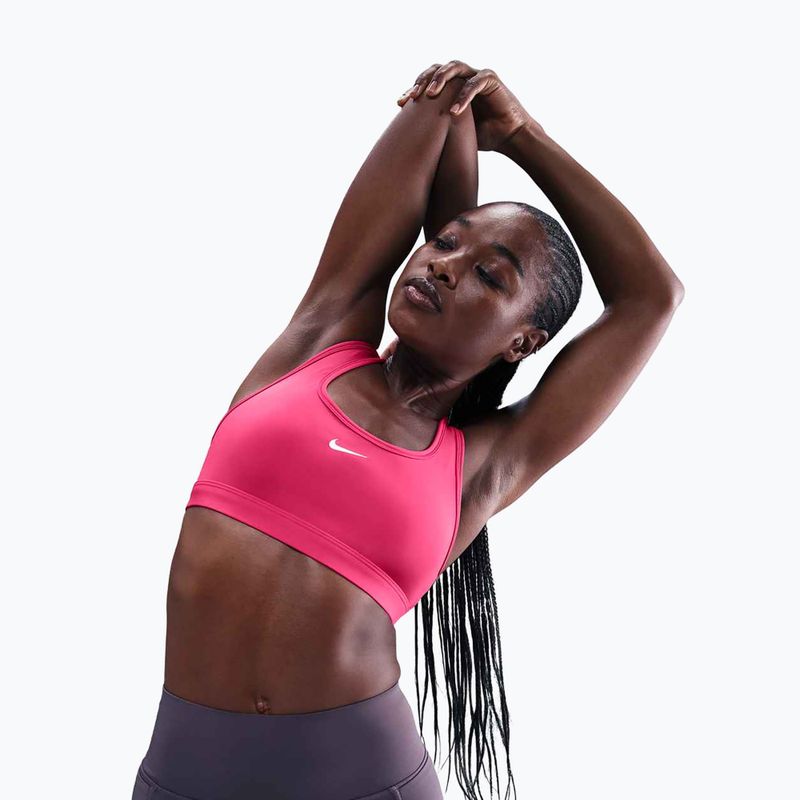 Tréninková podprsenka Nike Swoosh Light Support rush pink/white 5