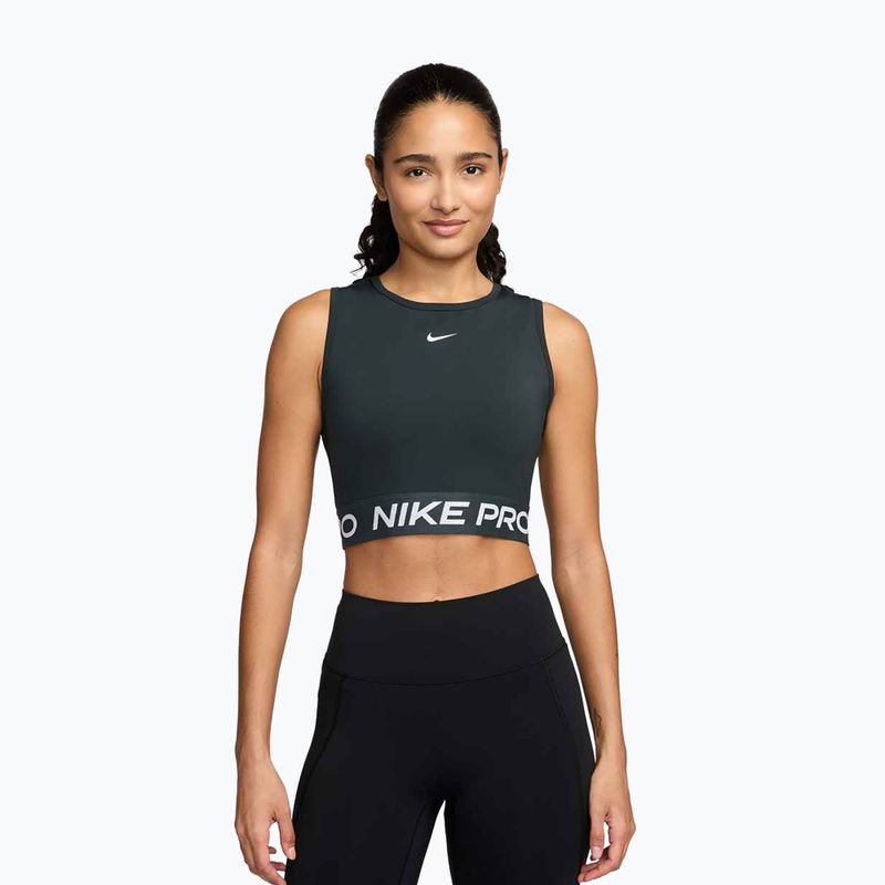 Dámské tréninkové tričko Nike Pro Dri-Fit seaweed/white