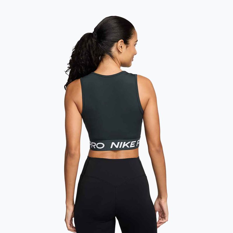 Dámské tréninkové tričko Nike Pro Dri-Fit seaweed/white 2