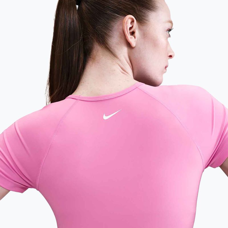 Dámský tréninkový top Nike Pro Dri-Fit Graphic Cropped playful pink/pink foam/white 5