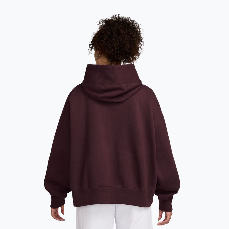 Dámská mikina Nike Sportswear Phoenix Fleece Oversized burgundy crush/sail 2