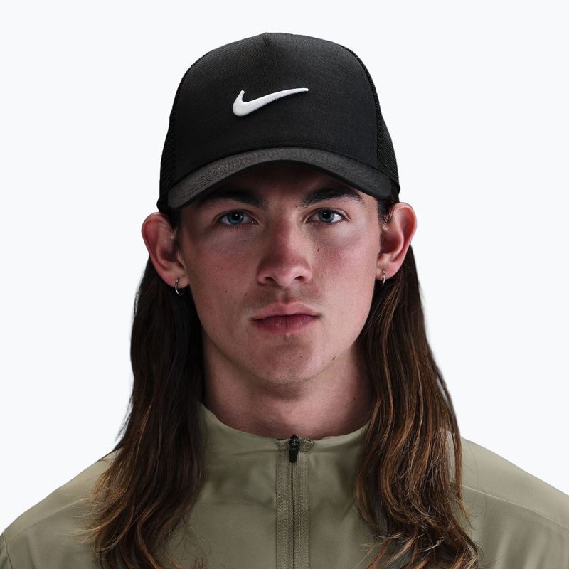 Pánská kšiltovka Nike Rise Structured Trucker black/black/white 7