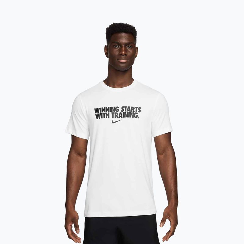 Pánské tričko Nike Dri-Fit Winning white/black