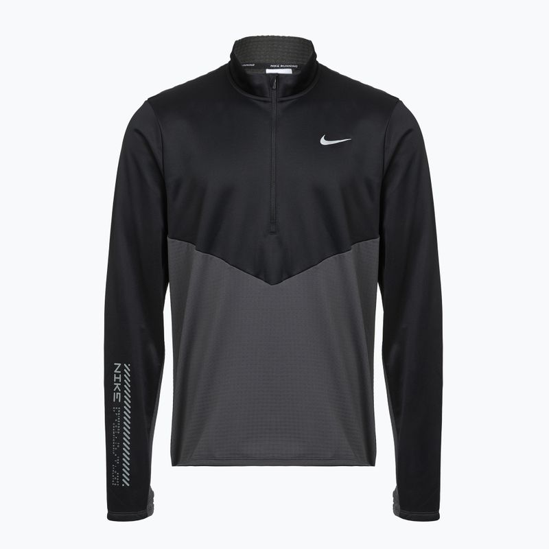 Pánská běžecká mikina Nike Pacer Winterized 1/2 Zip anthracite/black 2