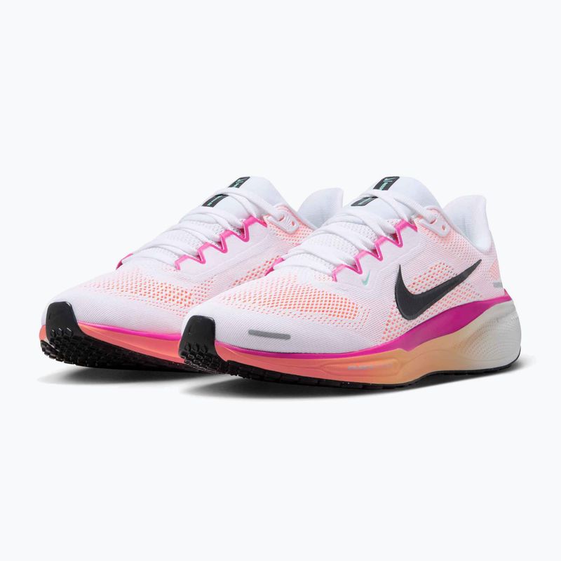 Dámské běžecké boty Nike Pegasus 41 white/fire pink/orange pulse/black 3
