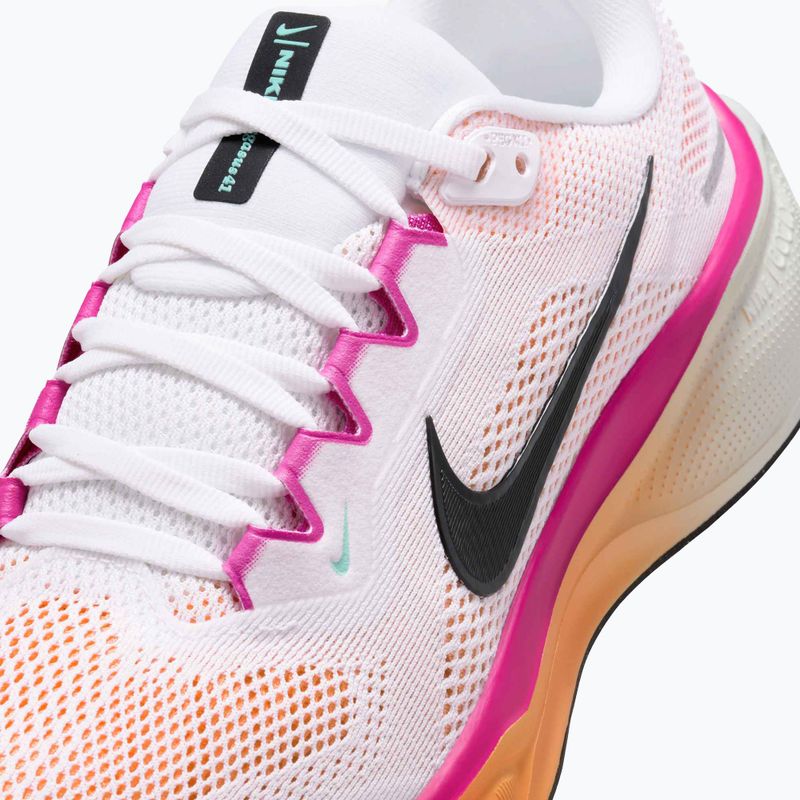 Dámské běžecké boty Nike Pegasus 41 white/fire pink/orange pulse/black 8