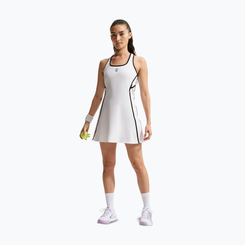 Tenisové šaty Nike Court Advantage bílá/černá