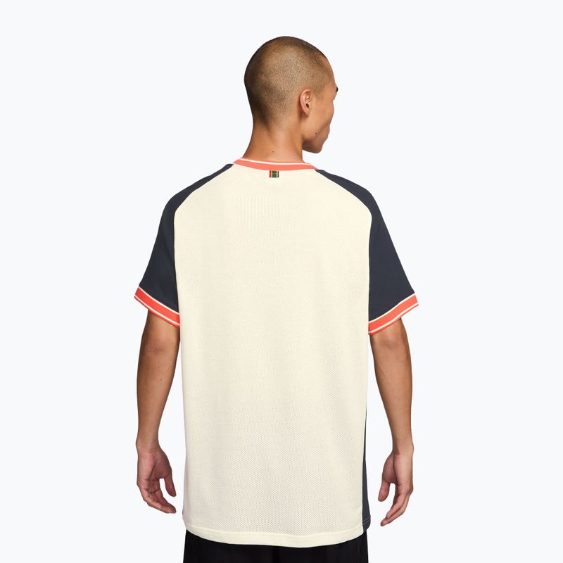 Pánské tenisové tričko Nike Court Heritage sail/dark obsidian 2
