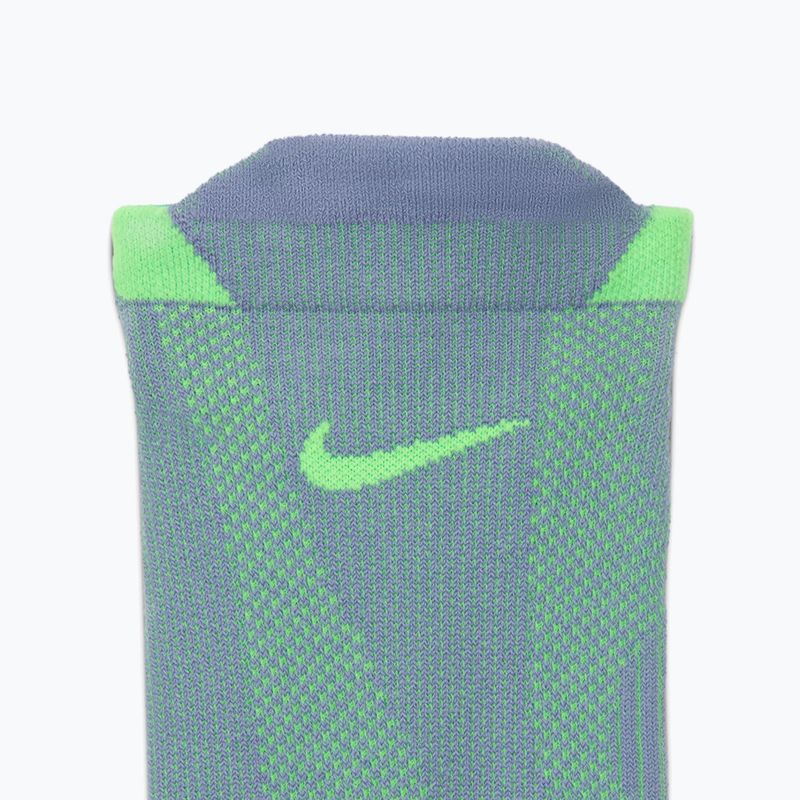 Ponožky Nike Running Lightweight No-Show Iron purple/voltage green/voltage green 4