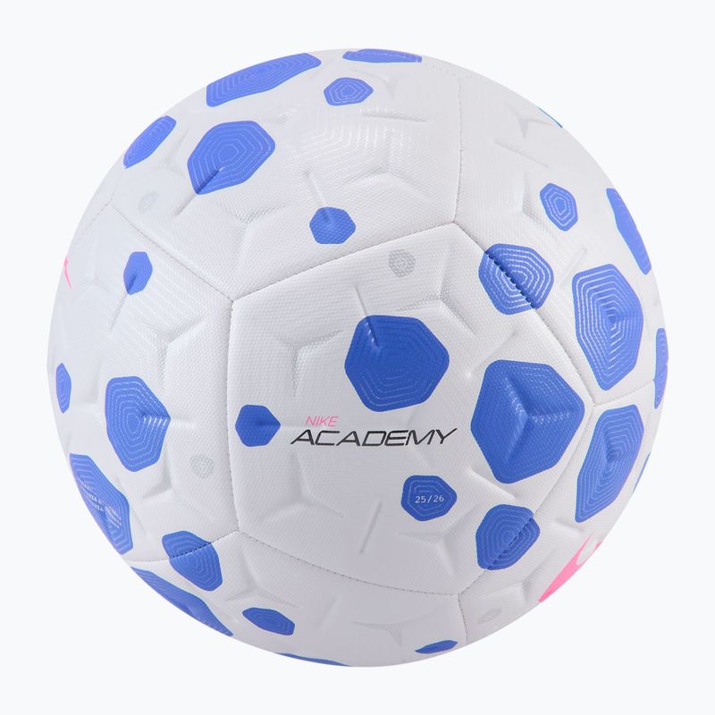 Fotbalový míč Nike Academy white/racer blue/pink blast velikost 5 2