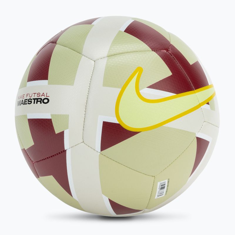 Fotbalový míč Nike Maestro olive aura/team red/chalk/light liquid lime velikost 4 2