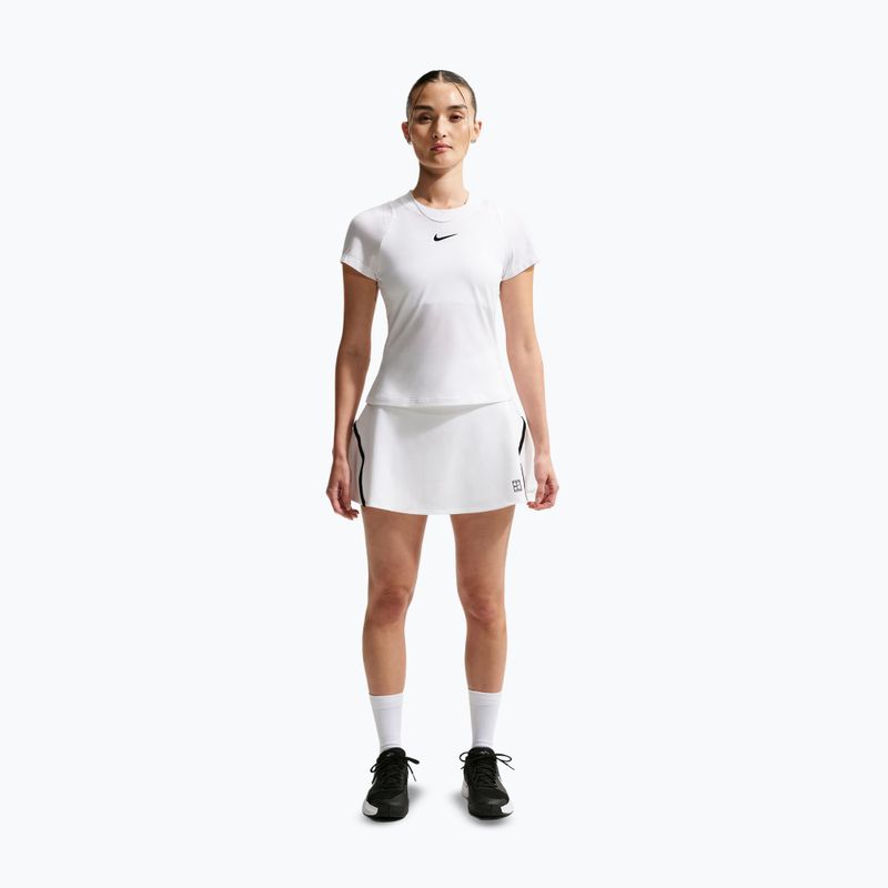Tenisová sukně Nike Court Advantage Dri-Fit High Waisted white/black 2