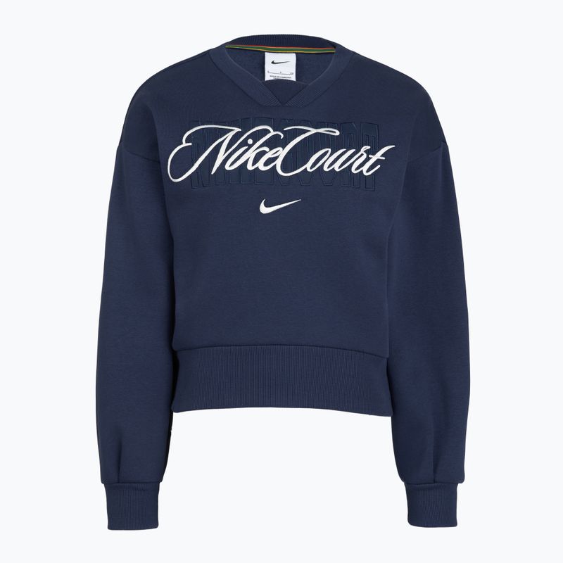Dámská mikina Nike Court Collection French Terry Crew Neck midnight navy/sail 4