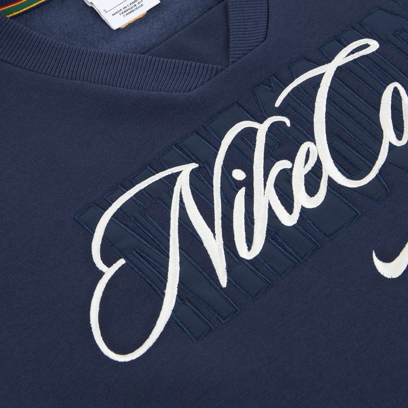 Dámská mikina Nike Court Collection French Terry Crew Neck midnight navy/sail 6