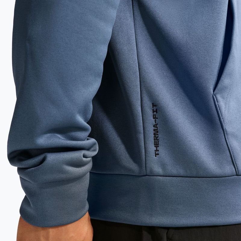 Pánská tréninková mikina Nike Therma Fit Full-Zip diffused blue/diffused blue/black 5