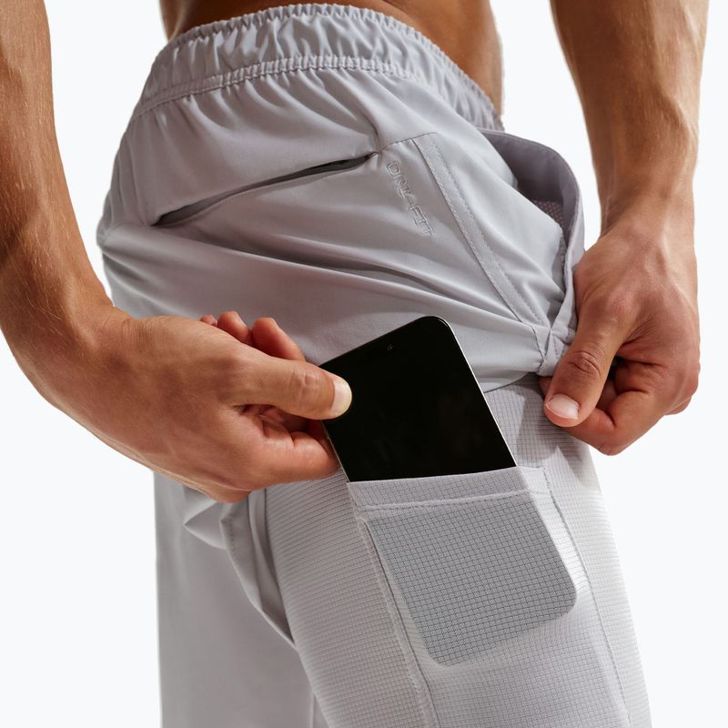 Pánské šortky Nike Unlimited 2in1 Dri-Fit 7" grey fog/grey fog/black/grey fog 7