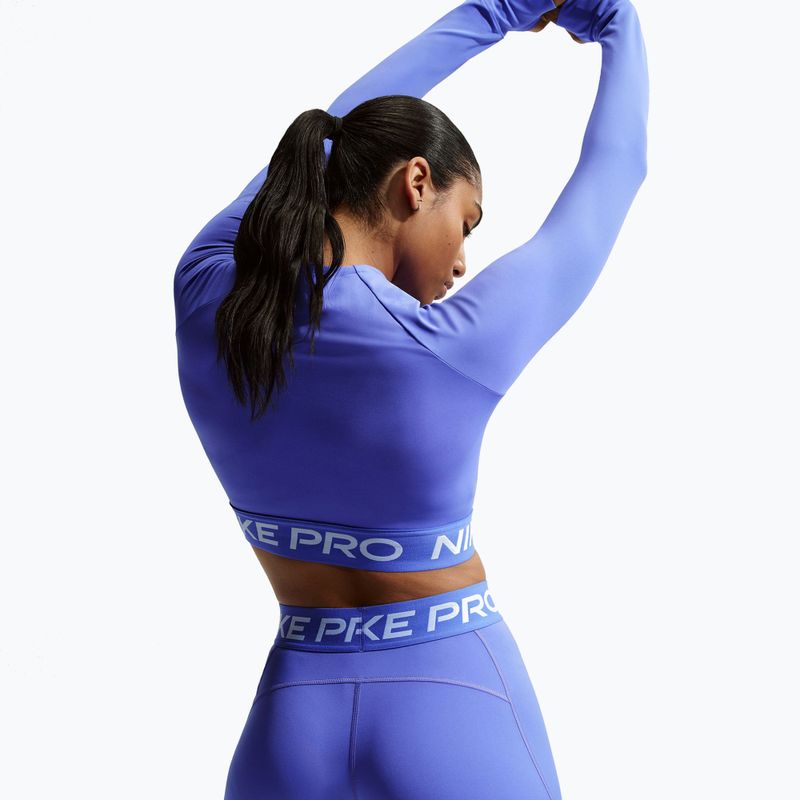 Dámské šortky Nike Pro Mid-Rise Biker 3" sapphire/white 4