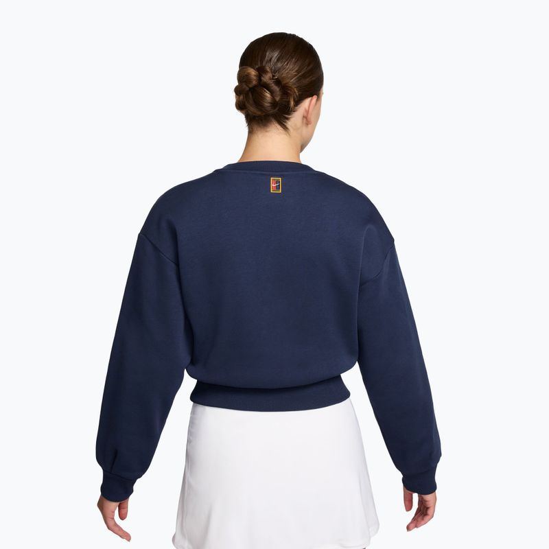 Dámská mikina Nike Court Collection French Terry Crew Neck midnight navy/sail 2