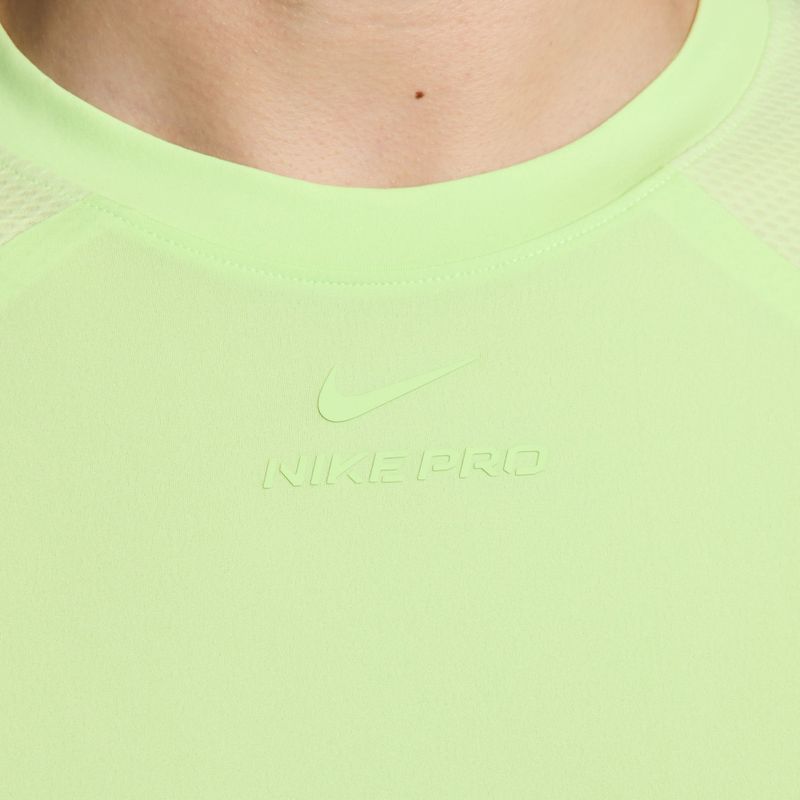 Pánské tréninkové tričko Nike Pro Training Dri-Fit light liquid lime/light liquid lime 3