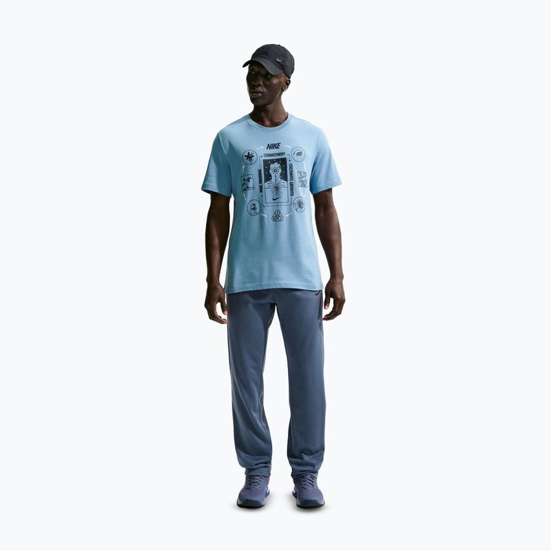 Pánské tréninkové kalhoty Nike Therma-FIT Open Hem diffused blue/diffused blue/black 2