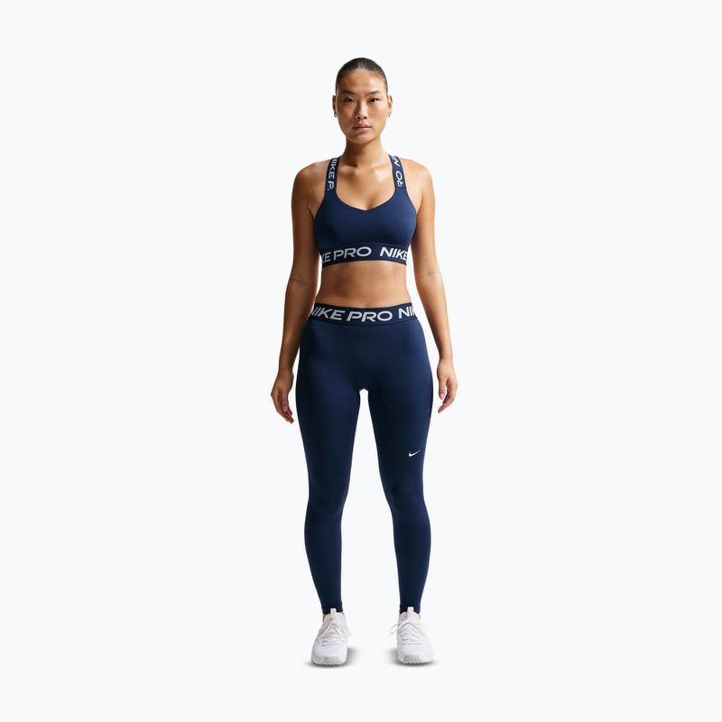 Dámské legíny Nike Pro Mid-Rise Full midnight navy/white 2